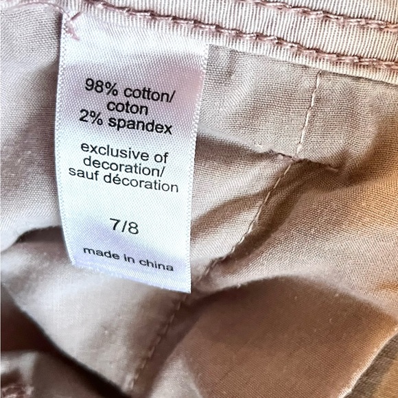 Maurices Soft Pink Chinos Denim Cropped Pants - Picture 7 of 7